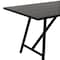 Armen Living Koala Outdoor Patio Dark Eucalyptus Wood and Metal Rectangle Dining Table 840254332317 - alternate 7